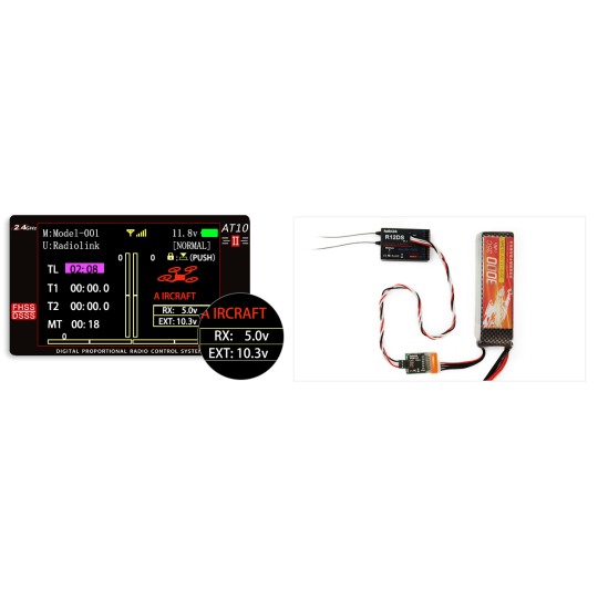 RDL-0-R12DS-Récepteur aéro 12 voies R12DS RadioLink - RDL-0-R12DS