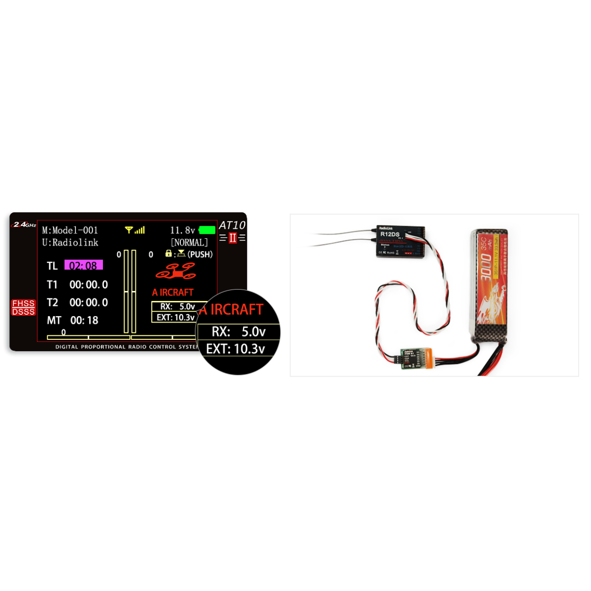 RadioLink R12DS 12-Channel Aero Receiver RadioLink RDL-0-R12DS - 6 RadioLink R12DS 12-Channel Aero Receiver RadioLink RDL-0-R12DS - 6