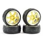 6-spoke 26mm 1/10 chrome gold track wheels (4) Fastrax Fastrax FAST0087GC - 1 FAST0087GC-6-spoke 26mm 1/10 chrome gold track wheels (4) Fastrax - FAST0087GC