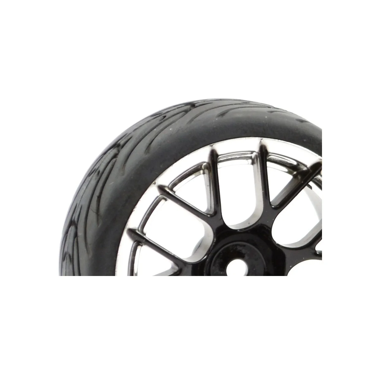 Fastrax 14-spoke 14-spoke black chrome track wheels 1/10 (4) Fastrax FAST0097BC - 2 Fastrax 14-spoke 14-spoke black chrome track wheels 1/10 (4) Fastrax FAST0097BC - 2