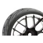 FAST0097BC-Roues piste chrome noir 14 rayons 26mm 1/10 (4) Fastrax - FAST0097BC