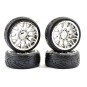 FAST0089C-20-spoke 26mm 1/10 chrome track wheels (4) Fastrax