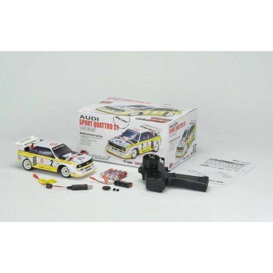 GT24 Audi Sport Quatro S1 1985 Brushless 4x4 1/24 RTR Carisma Carisma 88468 - 2 88468-GT24 Audi Sport Quatro S1 1985 Brushless 4x4 1/24 RTR Carisma - 88468
