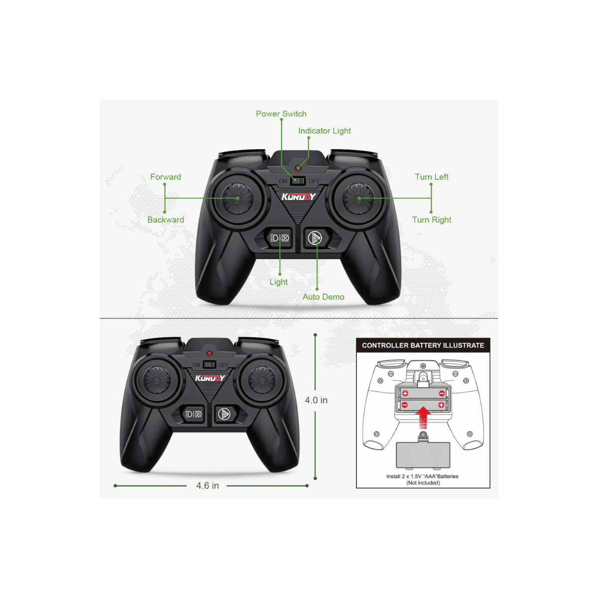 Tracteur RC grosses roues + citerne pulvérisateur d'engrais 1/24 Korody  K-6642K - 3