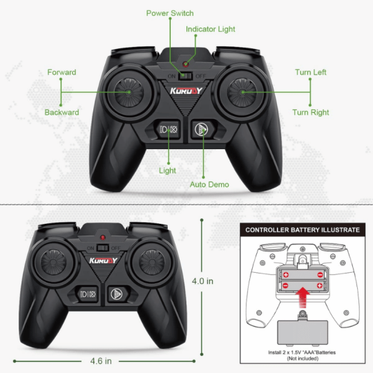 K-6647K-Tracteur RC grosses roues + citerne arroseur 1/24 Korody