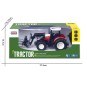 K-6634-Tracteur RC rouge avec fourche et pince bottes 1/24 Korody