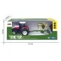 K-6637K-Tracteur RC rouge grosses roues avec andaineur 1/24 Korody - K-6637K