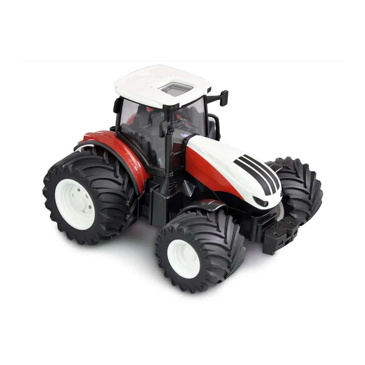 Red Big Wheel RC Tractor with 1/24 Korody Rake K-6637K - 2 Red Big Wheel RC Tractor with 1/24 Korody Rake K-6637K - 2