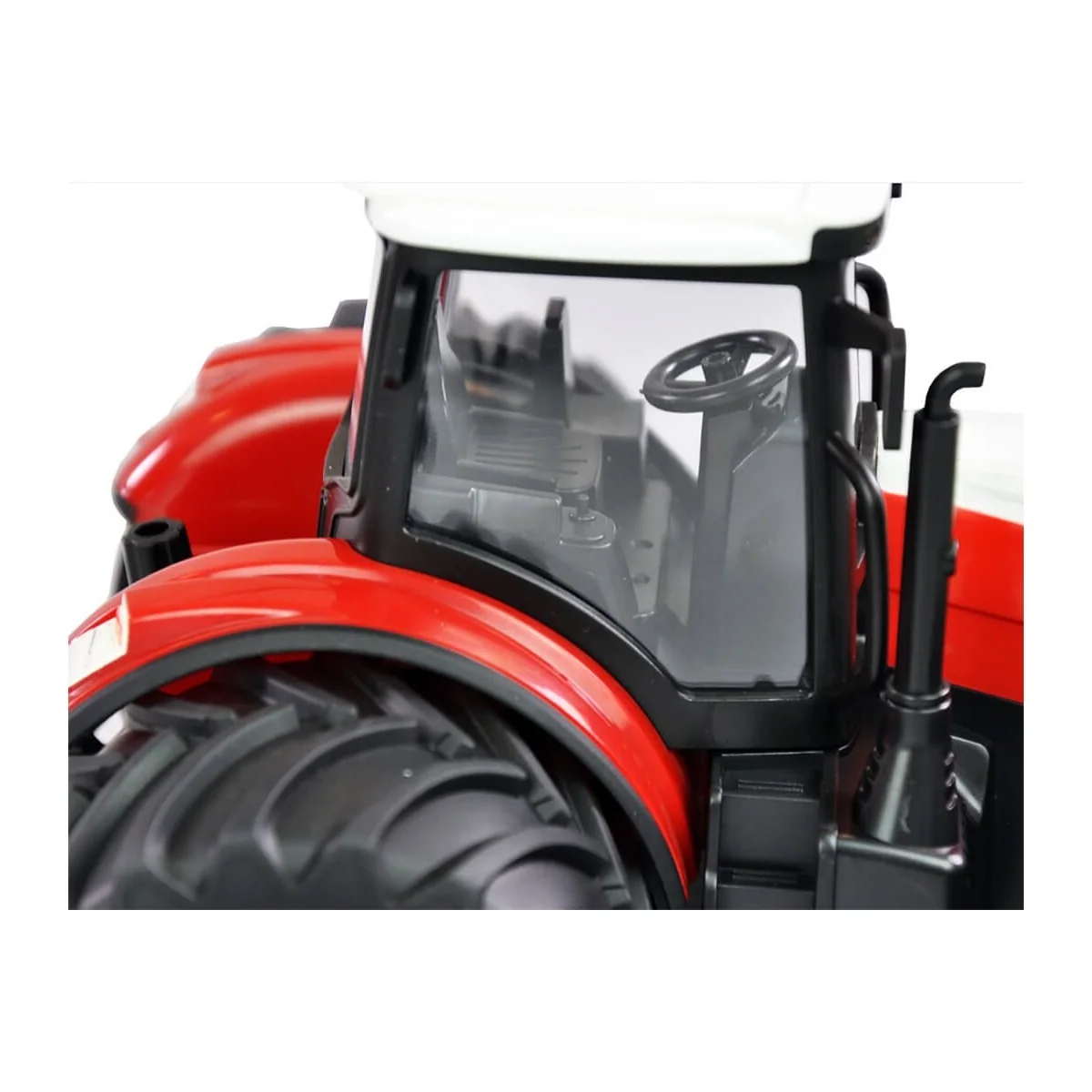 Red Big Wheel RC Tractor with 1/24 Korody Rake K-6637K - 4 Red Big Wheel RC Tractor with 1/24 Korody Rake K-6637K - 4