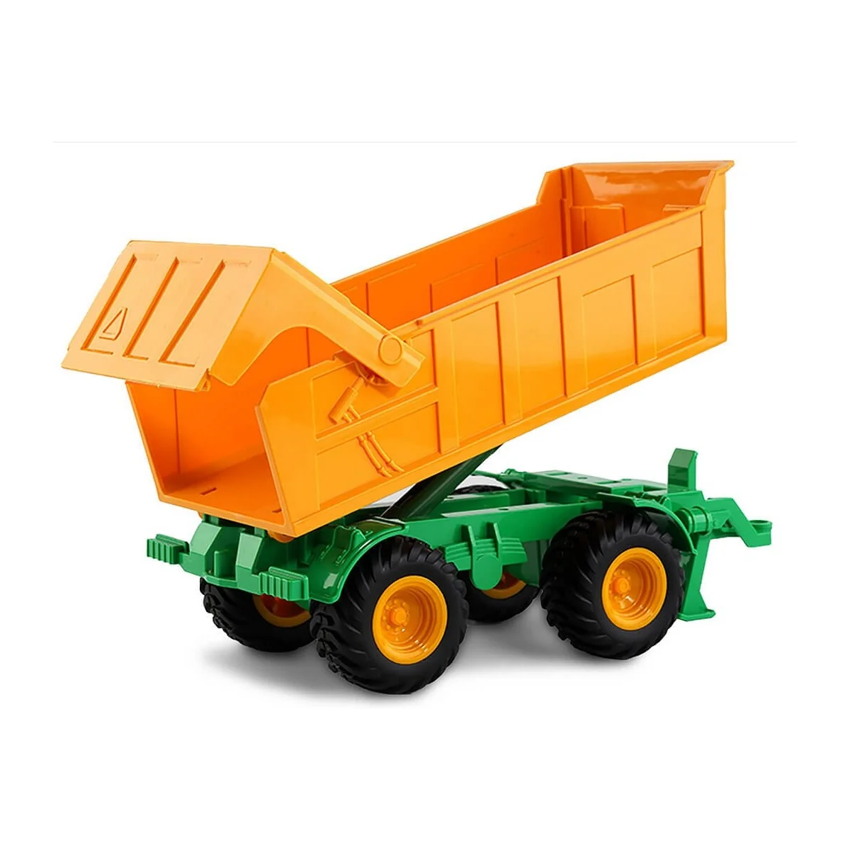 Tracteur RC rouge grosses roues avec remorque basculante 1/24 Korody K-6643K - 5