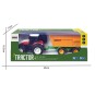 K-6643K-Red Big Wheel RC Tractor with Tipping Trailer 1/24 Korody