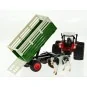 K-6644K-1/24 Korody Large Wheel RC Tractor with Trailer and Cow - Red - K-6644K