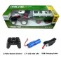 K-6644K-1/24 Korody Large Wheel RC Tractor with Trailer and Cow - Red - K-6644K