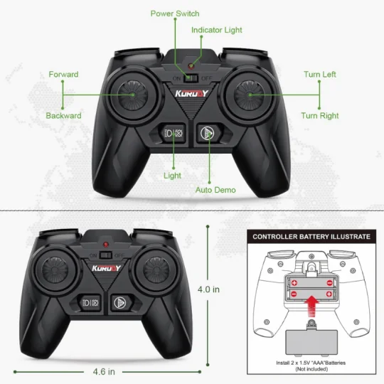 K-6646K-Red Big Wheel RC Tractor with Seed Drill Trailer 1/24 Korody