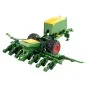 K-6646K-Red Big Wheel RC Tractor with Seed Drill Trailer 1/24 Korody - K-6646K