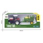 K-6646K-Red Big Wheel RC Tractor with Seed Drill Trailer 1/24 Korody