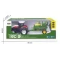 K-6646K-Red Big Wheel RC Tractor with Seed Drill Trailer 1/24 Korody - K-6646K