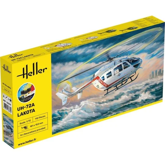 Eurocopter UH-72A Lakota 1/72 Heller + glue and paints Heller HEL-56379 - 1 HEL-56379-Eurocopter UH-72A Lakota 1/72 Heller + glue and paints - HEL-56379