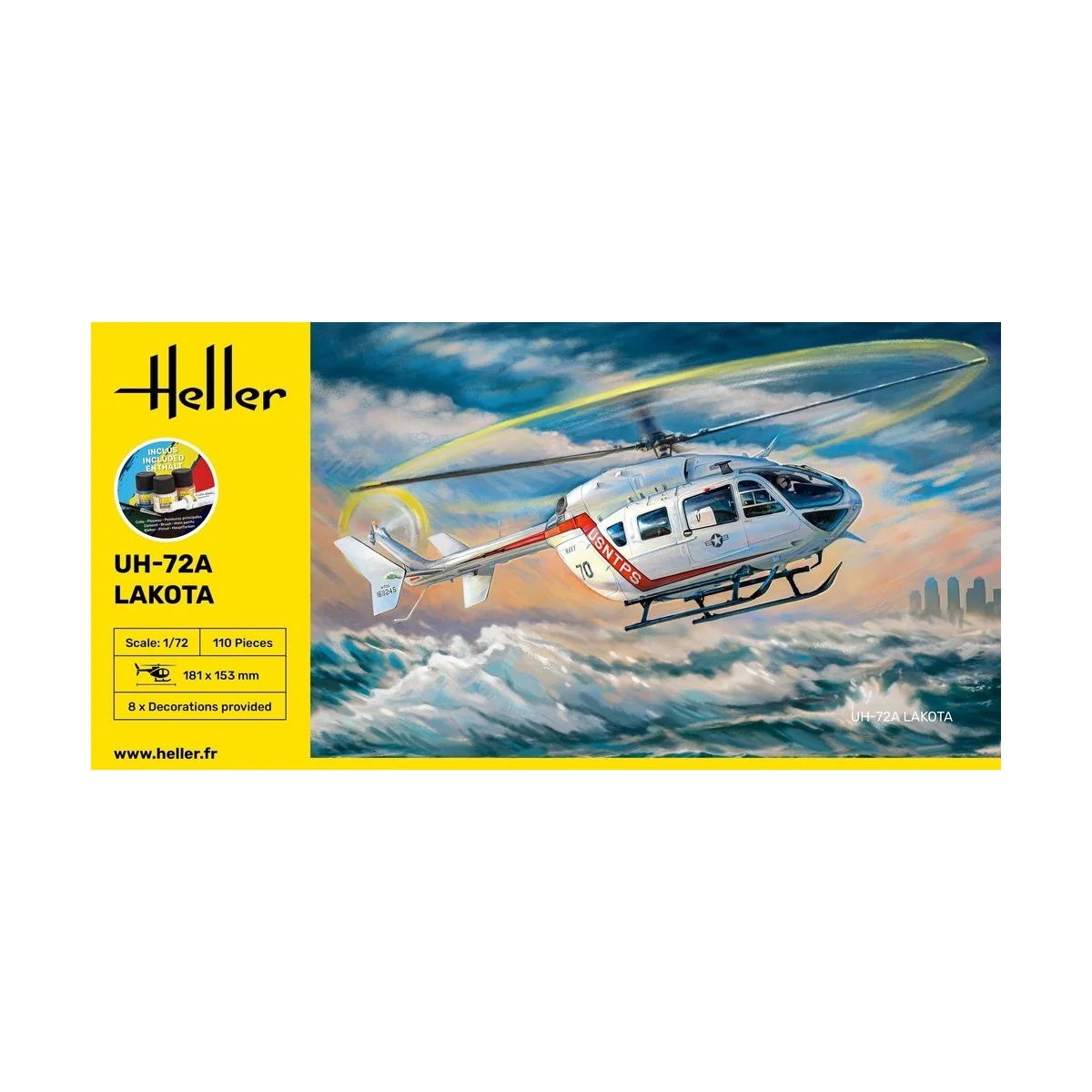 Eurocopter UH-72A Lakota 1/72 Heller + colle et peintures Heller HEL-56379 - 2
