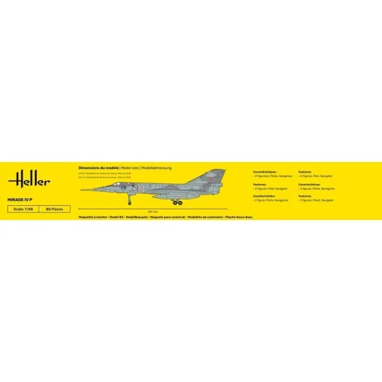 Mirage IV P 1/48 Heller Heller HEL-80493 - 5 HEL-80493-Mirage IV P 1/48 Heller - HEL-80493