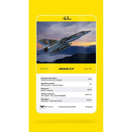 HEL-80493-Mirage IV P 1/48 Heller