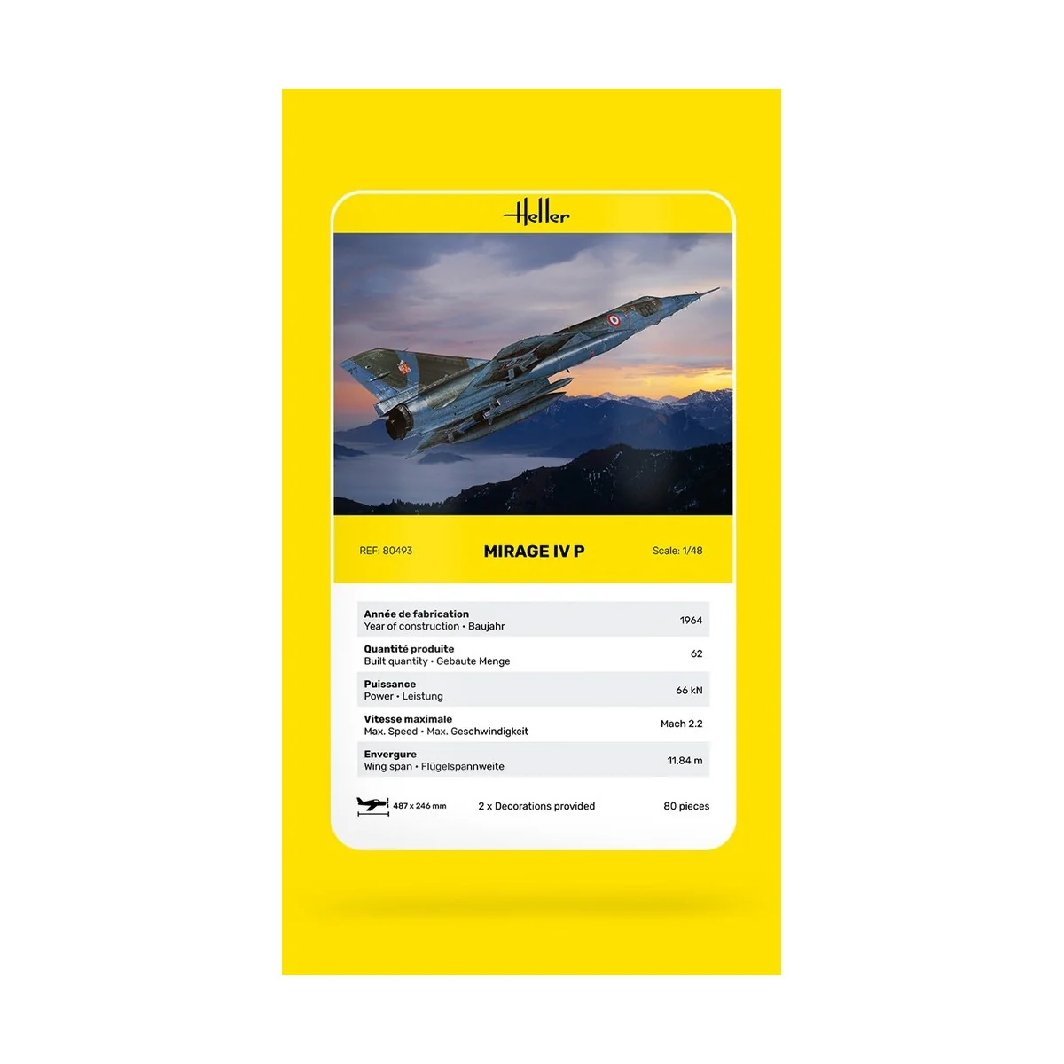 Mirage IV P 1/48 Heller Heller HEL-80493 - 6 Mirage IV P 1/48 Heller Heller HEL-80493 - 6