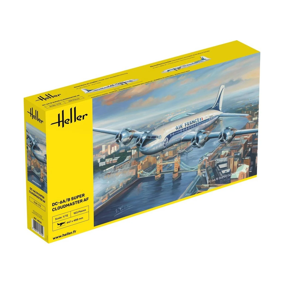 DC6 Super Cloudmaster AF 1/72 Heller Heller HEL-80315 - 1 DC6 Super Cloudmaster AF 1/72 Heller Heller HEL-80315 - 1