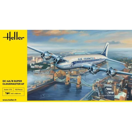 DC6 Super Cloudmaster AF 1/72 Heller Heller HEL-80315 - 2 HEL-80315-DC6 Super Cloudmaster AF 1/72 Heller - HEL-80315