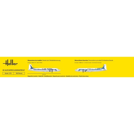 HEL-80315-DC6 Super Cloudmaster AF 1/72 Heller