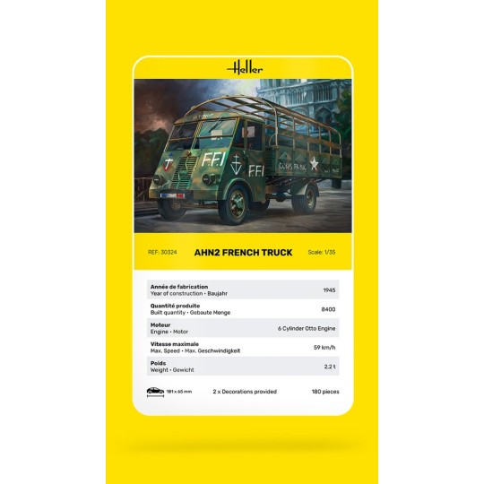 HEL-30324-Camion Français AHN2 1/35 Heller