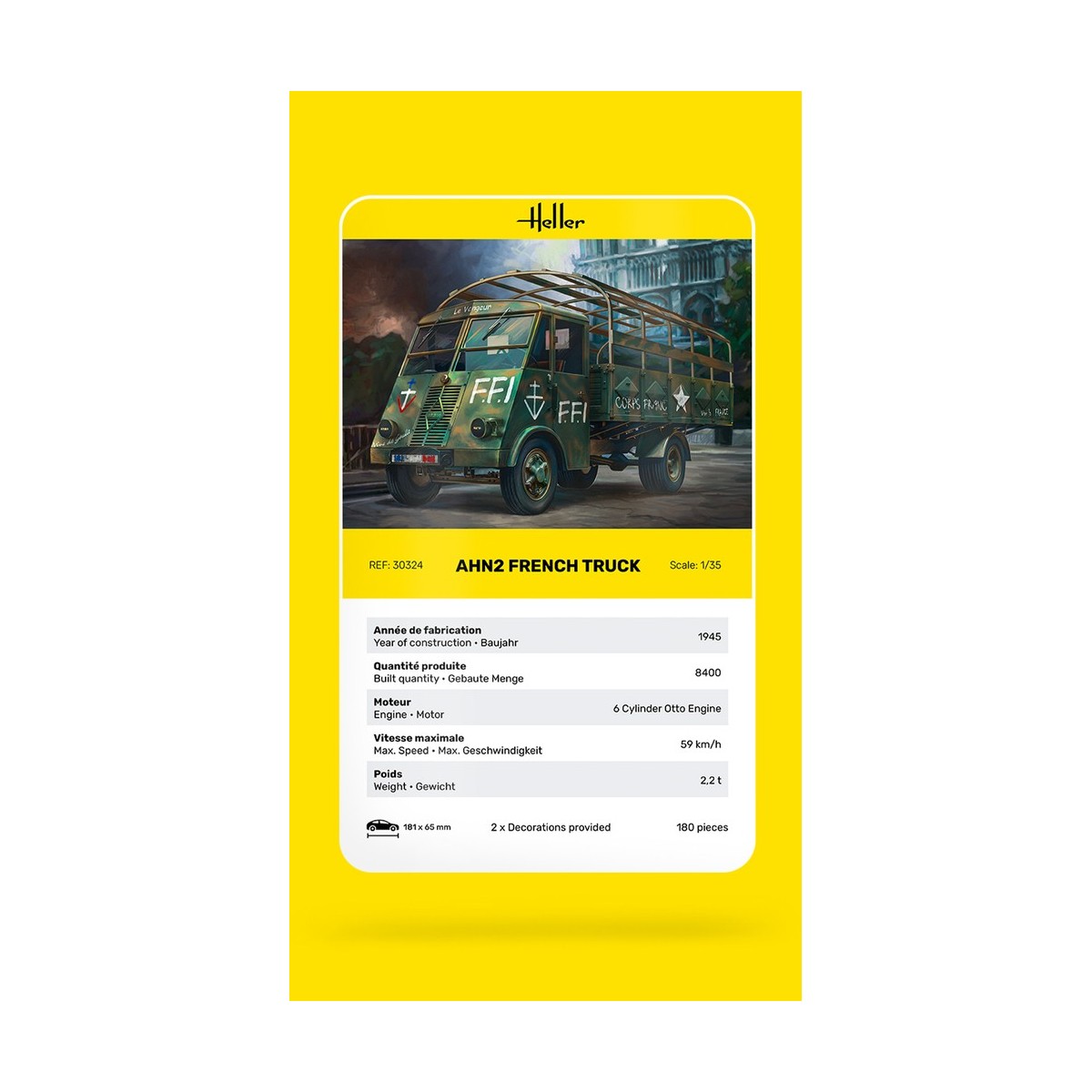 Camion Français AHN2 1/35 Heller Heller HEL-30324 - 4
