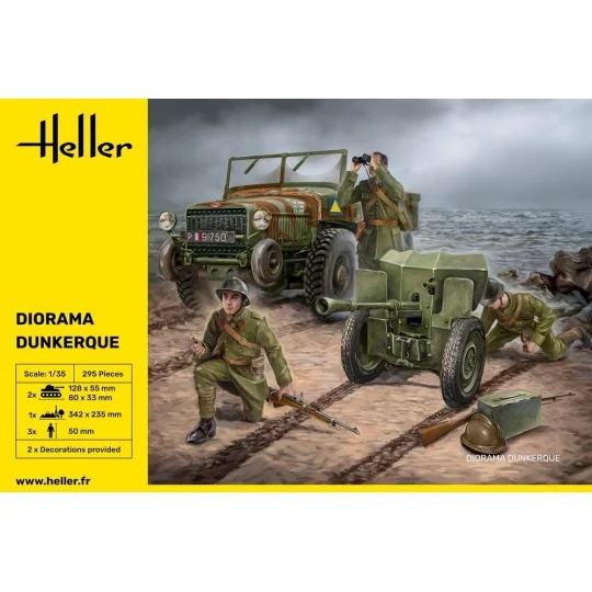 HEL-30326-Diorama Dunkerque 1/35 Heller