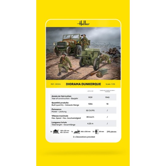 HEL-30326-Diorama Dunkerque 1/35 Heller