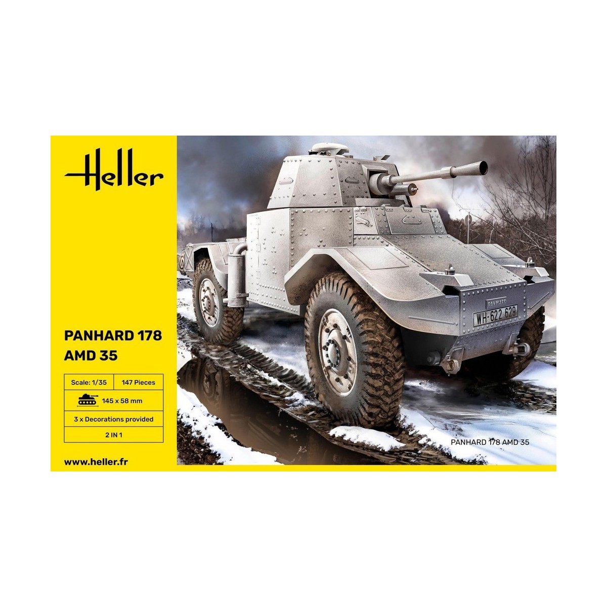 Panhard 178 AMD 35 1/35 Heller Tank Heller HEL-30325 - 2