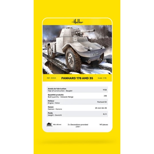 HEL-30325-Char Panhard 178 AMD 35 1/35 Heller