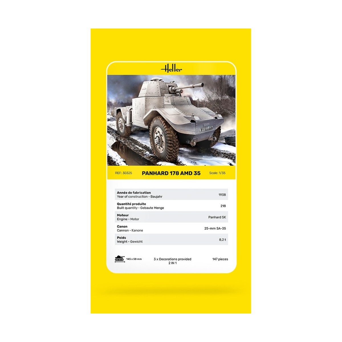 Char Panhard 178 AMD 35 1/35 Heller Heller HEL-30325 - 3