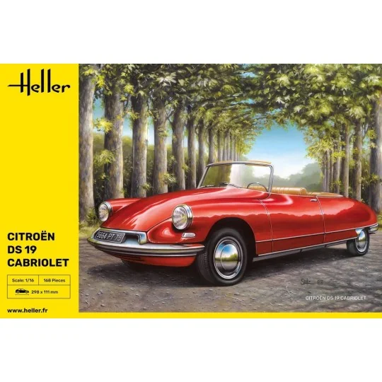 Citroën DS 19 Carbriolet 1/16 Heller Heller HEL-80796 - 2 HEL-80796-Citroën DS 19 Carbriolet 1/16 Heller - HEL-80796