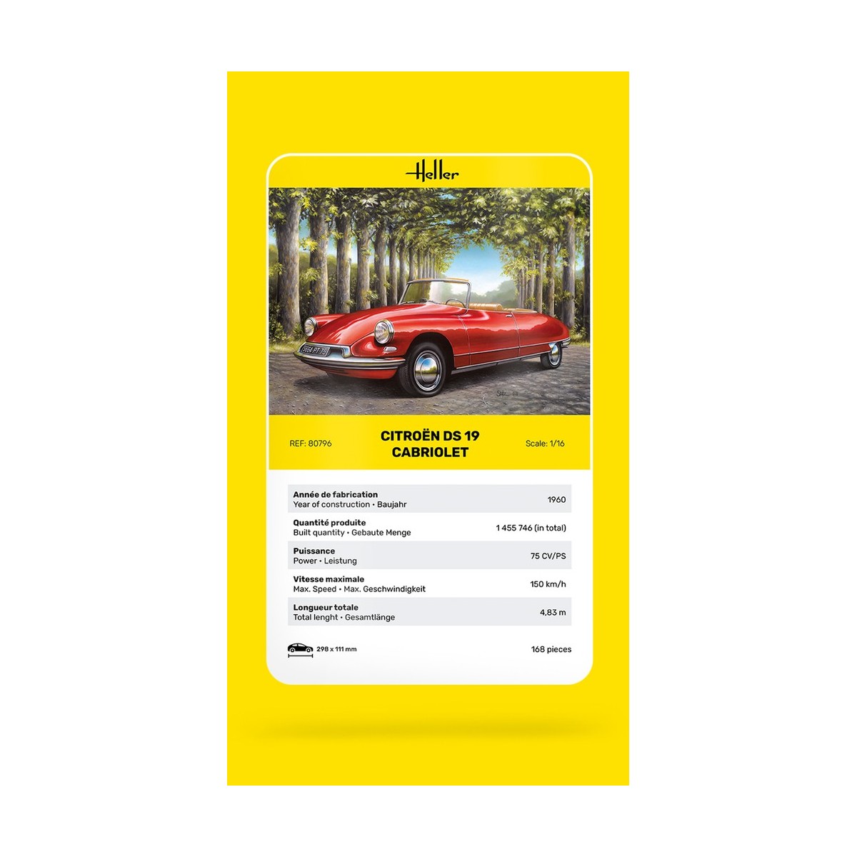 Citroen DS 19 Carbriolet 1/16 Heller Heller HEL-80796 - 6