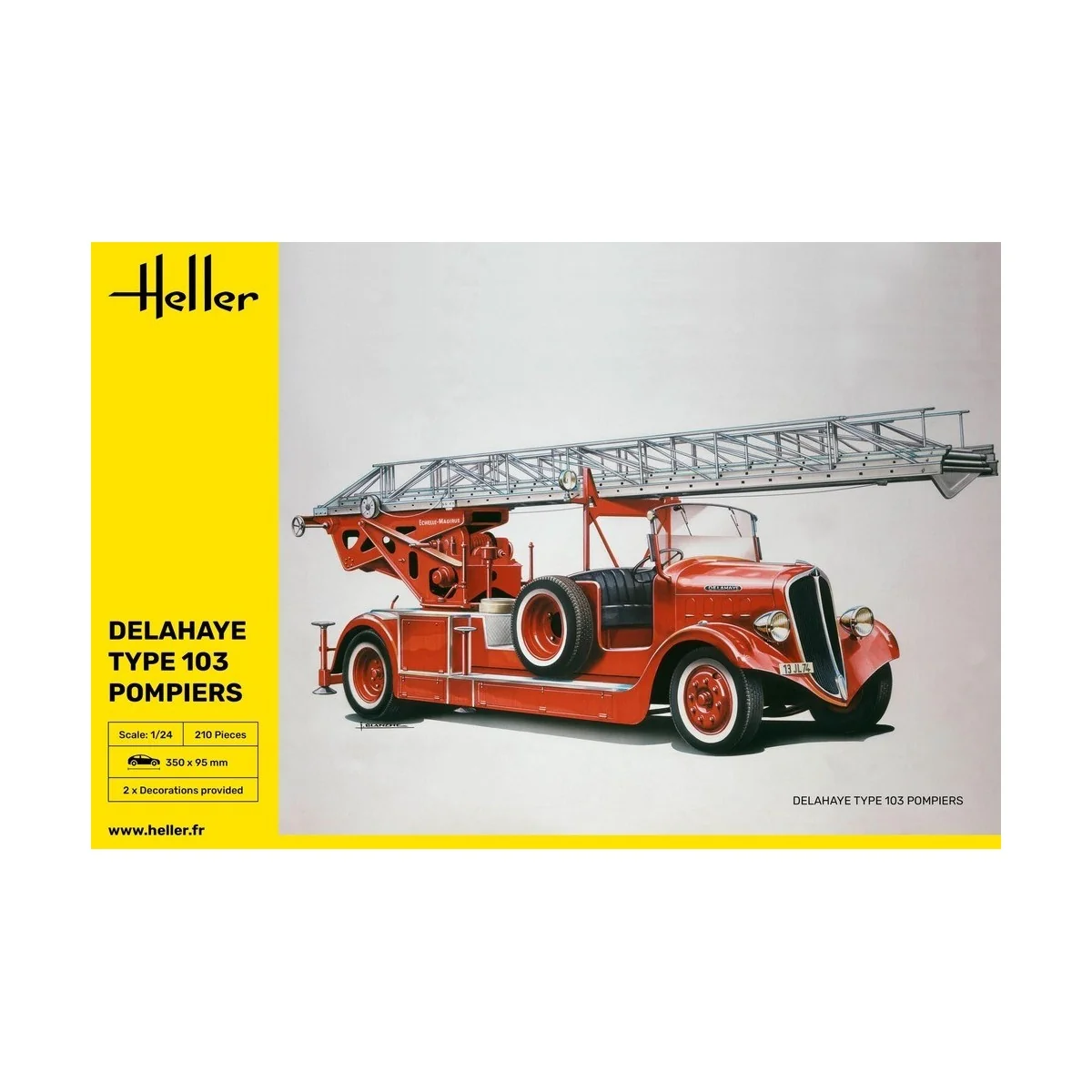 Camion Pompiers Delahaye Type 103 1/24 Heller Heller HEL-80780 - 3