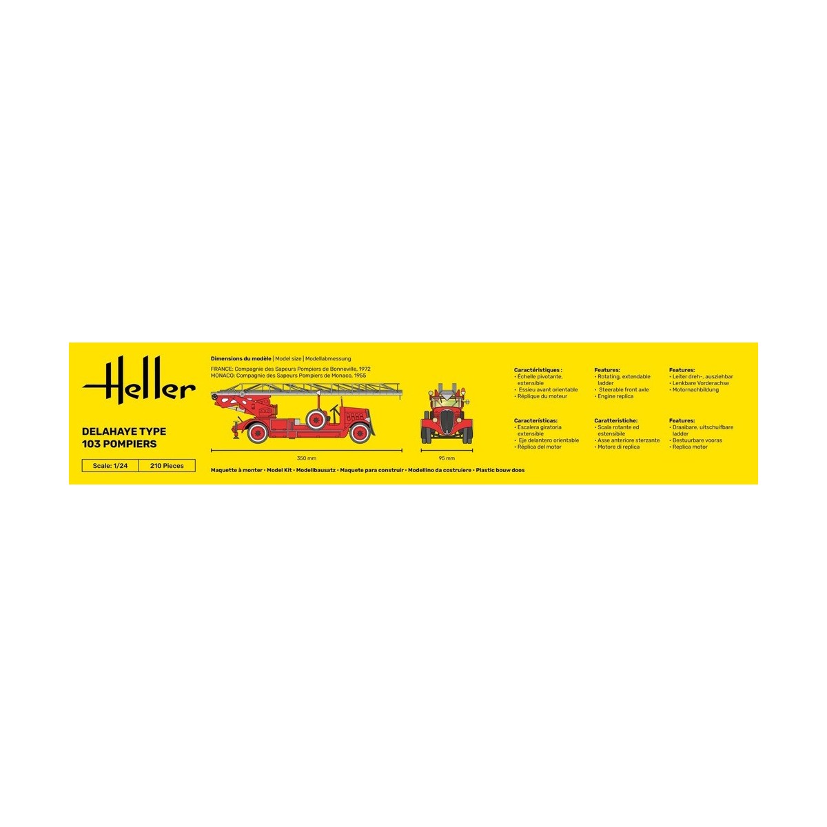 Delahaye Type 103 1/24 Heller Fire Truck Heller HEL-80780 - 5