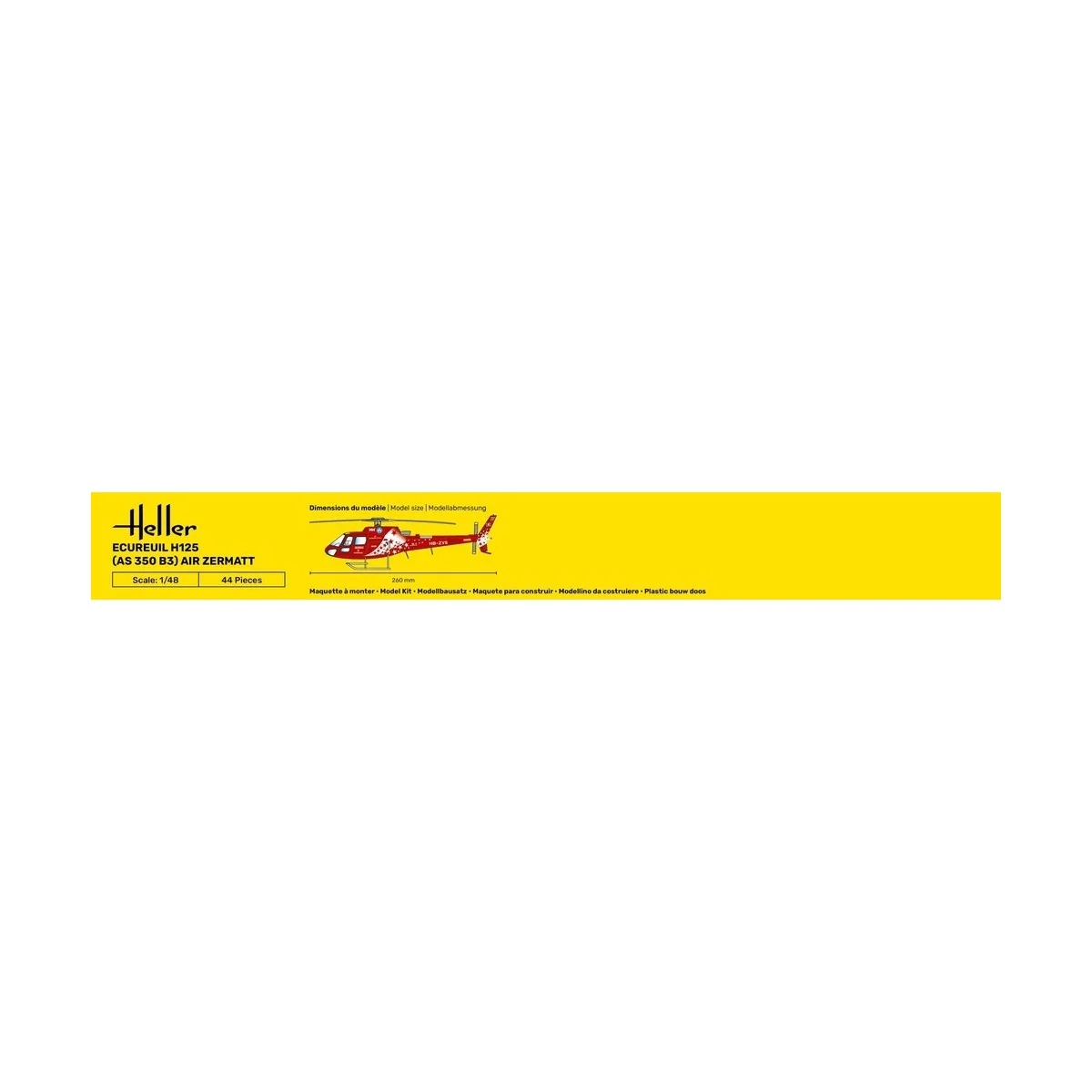 Ecureuil H125 (AS 350 B3) Air Zermatt 1/48 Heller + colle et peintures Heller HEL-56490 - 3 Ecureuil H125 (AS 350 B3) Air Zermatt 1/48 Heller + colle et peintures Heller HEL-56490 - 3