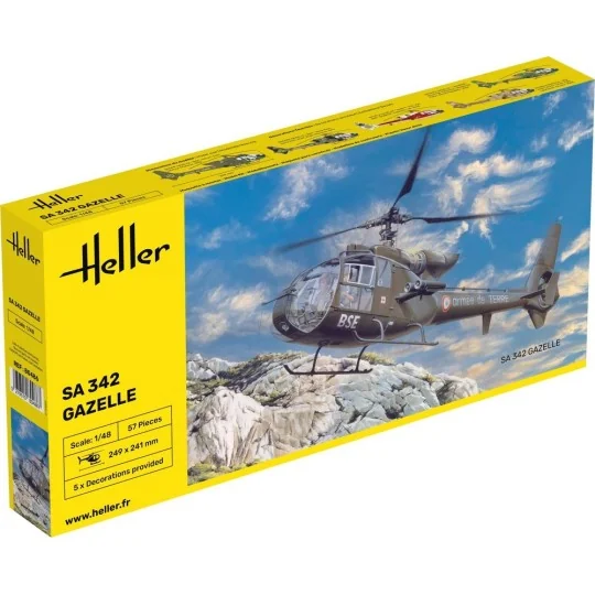HEL-80486-Gazelle SA 342 1/48 Heller - HEL-80486