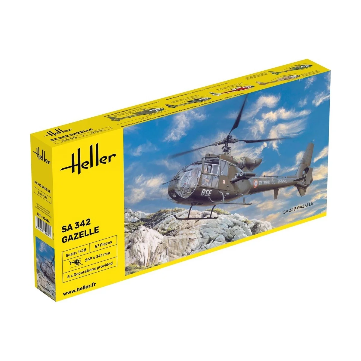 Gazelle SA 342 1/48 Heller Heller HEL-80486 - 1 Gazelle SA 342 1/48 Heller Heller HEL-80486 - 1