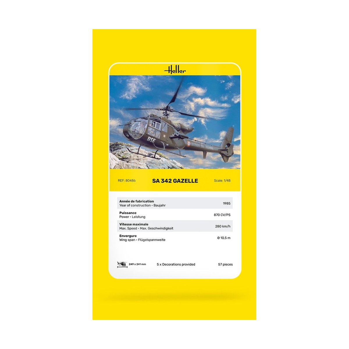 Gazelle SA 342 1/48 Heller Heller HEL-80486 - 5