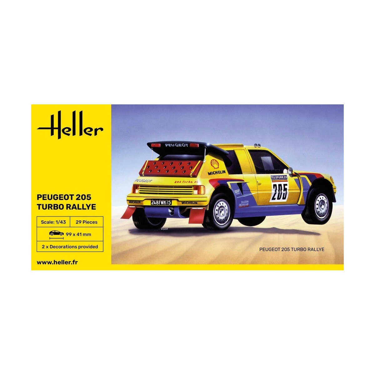 Peugeot 205 Turbo Rallye 1/43 Heller Heller HEL-80189 - 2