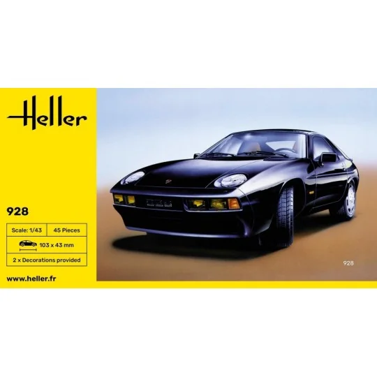 HEL-80149-Porsche 928 1/43 Heller - HEL-80149