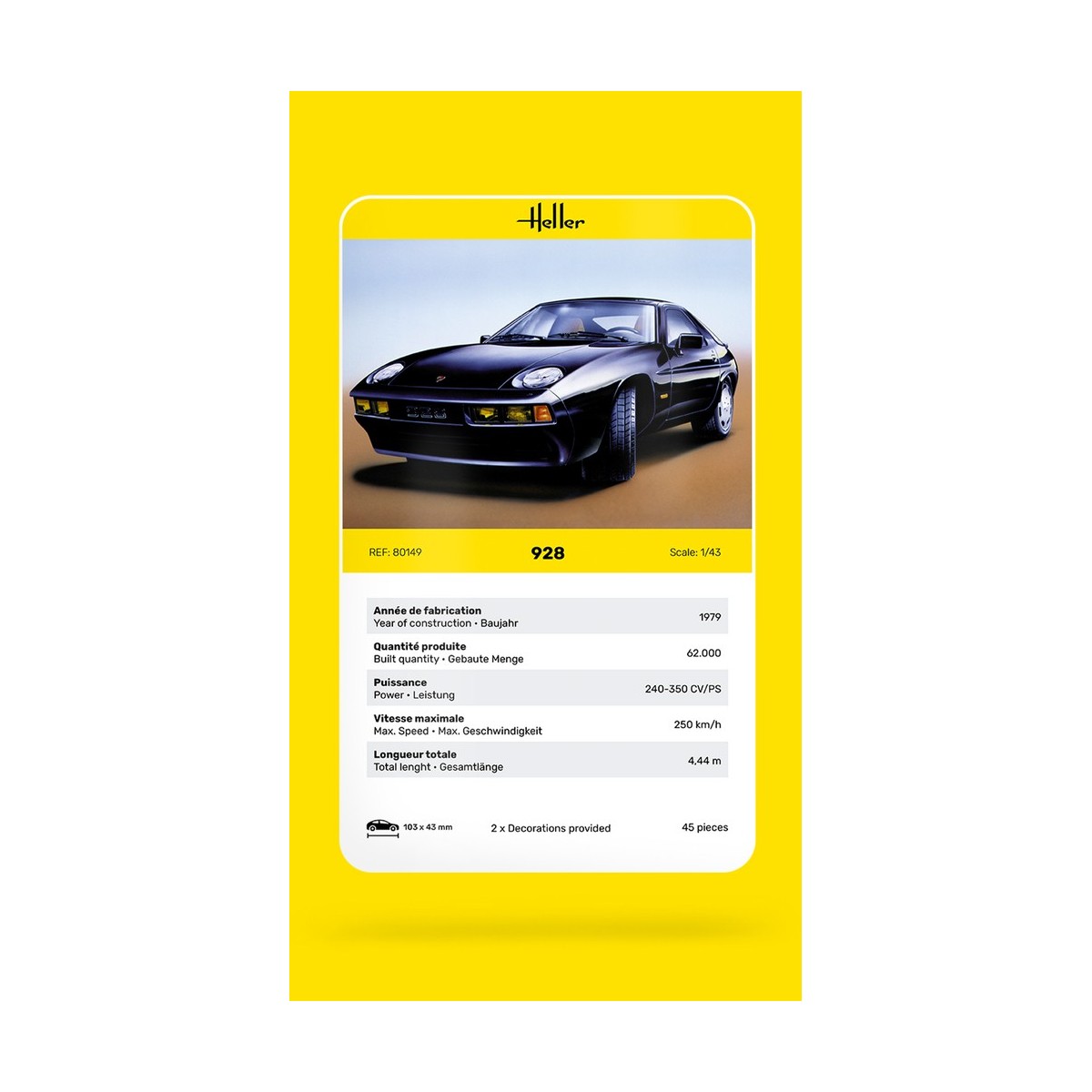 Porsche 928 1/43 Heller Heller HEL-80149 - 4