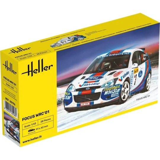 HEL-80196-Ford Focus WRC 2001 1/43 Heller - HEL-80196