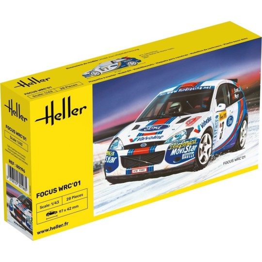 HEL-80196-Ford Focus WRC 2001 1/43 Heller