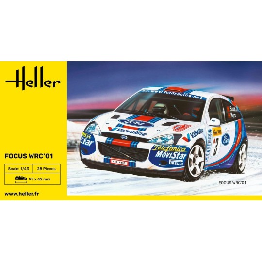 HEL-80196-Ford Focus WRC 2001 1/43 Heller